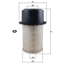 Mahle Luftfilter [Hersteller-Nr. LX17] für Audi, Fiat, Opel, Umm