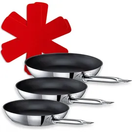 Schulte-Ufer Industar Pfannen-Set 4-tlg. 20 cm + 24 cm + 28 cm