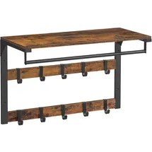 VASAGLE Wandgarderobe LCR101B01 Vintagebraun