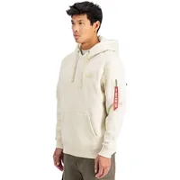 Alpha Industries Back Print Kapuzenpullover - Vintage White -