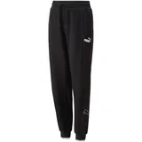 Puma Power Colorblock High-Waist Jogginghose Schwarz 140