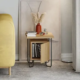 Decortie Nachtschrank Acres 40 x 40 x 45 cm Beige