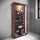 VCM Standvitrine Lumo Maxi 59 x 18 x 113 cm Braun