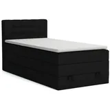Deine Möbel 24 Boxspringbett 100 x 200 cm H3 Grau