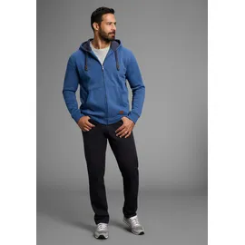 MAN'S WORLD Kapuzensweatjacke Blau meliert S