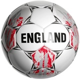derbystar England V22 Fußball Weiß Grau Rot 5