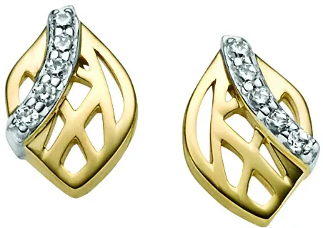 Ohrstecker 22-242 Gelbgold 333 Zirkonia