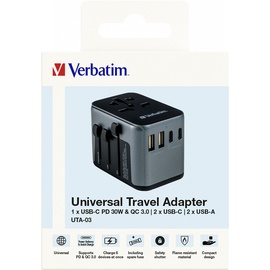 Verbatim Universal-Reiseadapter UTA-03, Reisestecker