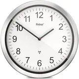 XXL Funkwanduhr, extra-groß, große Wanduhr, Funk-Uhrwerk, lautlos, kein Sekundenzeiger, weißes Zifferblatt, 45 cm Durchmesser