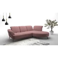 Ecksofa SIT & MORE "Dance, L-Form, inkl. Sitztiefenverstellung", lila (aubergine), B:313cm H:91cm T:208cm, 100% Polyester, Sofas, inkl. Click&Seat, optional mit Kopfteilverstellung