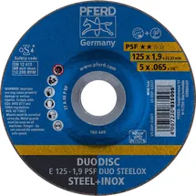 pferd tools E 125-1,9 PSF DUO Trennscheibe 125 mm