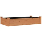 vidaXL Hochbeet mit Einsatz Massivholz Tanne 120 x 60 x 25 cm