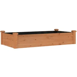 vidaXL Hochbeet mit Einsatz Massivholz Tanne 120 x 60 x 25 cm