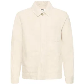 CASUAL FRIDAY Hemdjacke aus Leinen CFEvensen beige / taupe XXXL