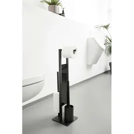 Wenko WC-Bürstengarnitur Rivalta Schwarz matt (23708100)