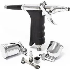 Wiltec Airbrush Pistole Typ 116 schwarz/silber 0,3mm
