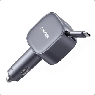 Anker Nano Kfz-Ladegerät 75W USB-C Port integriertes einziehbares USB-C Kabel