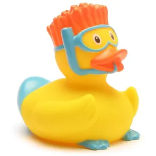 Badeente Schnorchler I Quietscheente I L: 7,5 cm I inkl. Badeenten-Schlüsselanhänger im Set