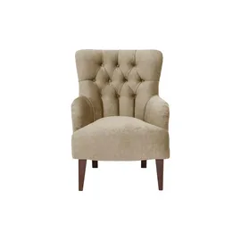 Max Winzer Sessel Brandon Samt 71 x 97 x 0 cm Beige