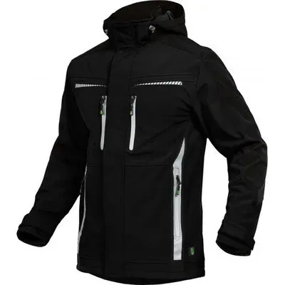 Softshell Jacke Pongee.Membran+Fleece schwarz Größe XXL - schwarz - XXL