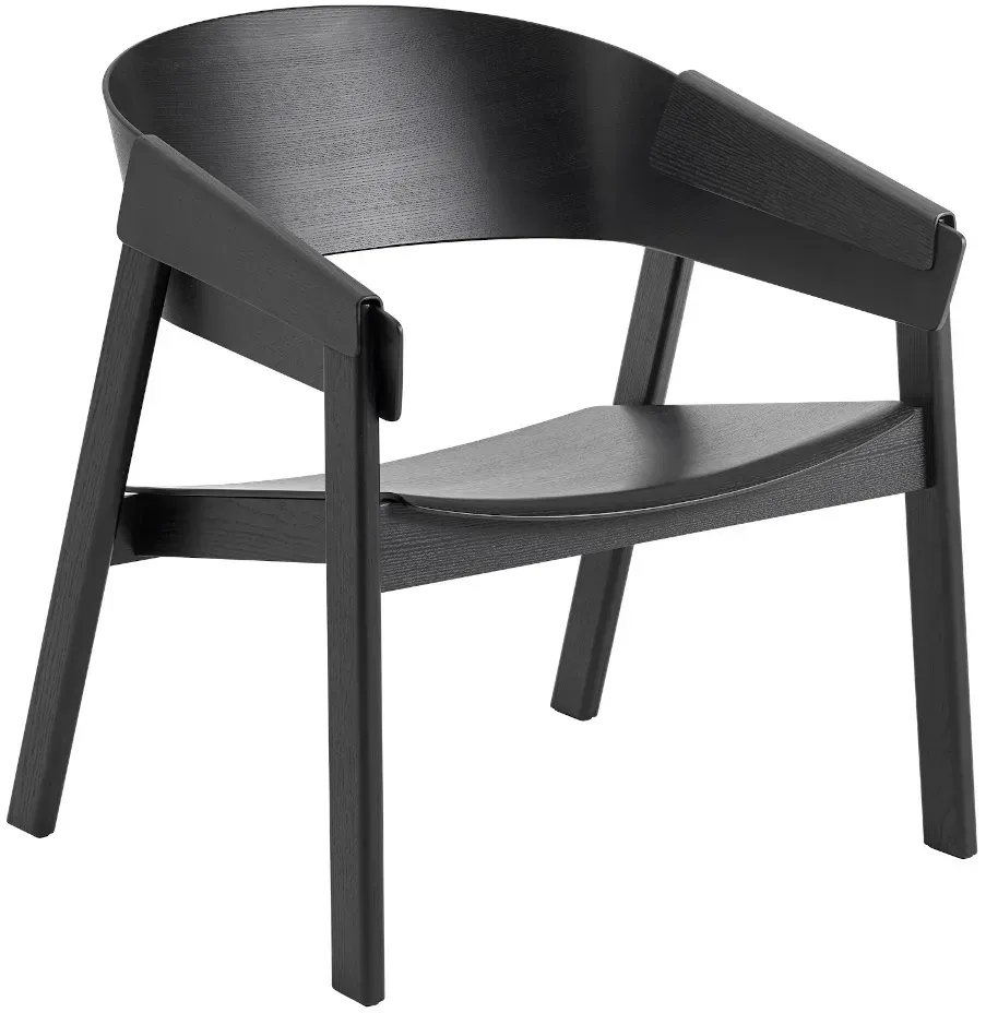 Muuto Cover Lounge Chair, schwarz