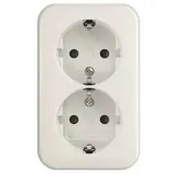 Busch-Jaeger Doppelsteckdose 11 W Weiß 2 St.