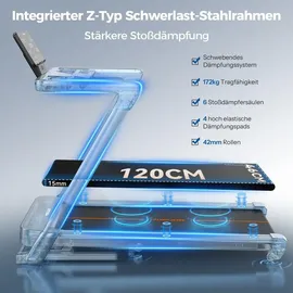 YoSuDa Laufband 1–14 km/h schwarz