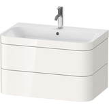 Duravit Happy D.2 Plus Waschtisch mit Unterschrank, 2 Auszüge, HP4637O2222,