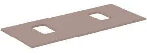 Ideal Standard Waschtischplatte i.life B 2 Ausschnitte r/l f.2 Schalen 1202x507x18mm Greige matt, T5 T5412NH