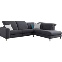 Candy 3C Candy Ecksofa »L-Form«, Polsterecke, wahlweise mit Relaxfunktion, grau