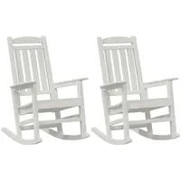 VidaXL Garten 2 Stück Weiß 70x92x107,5 cm HDPE