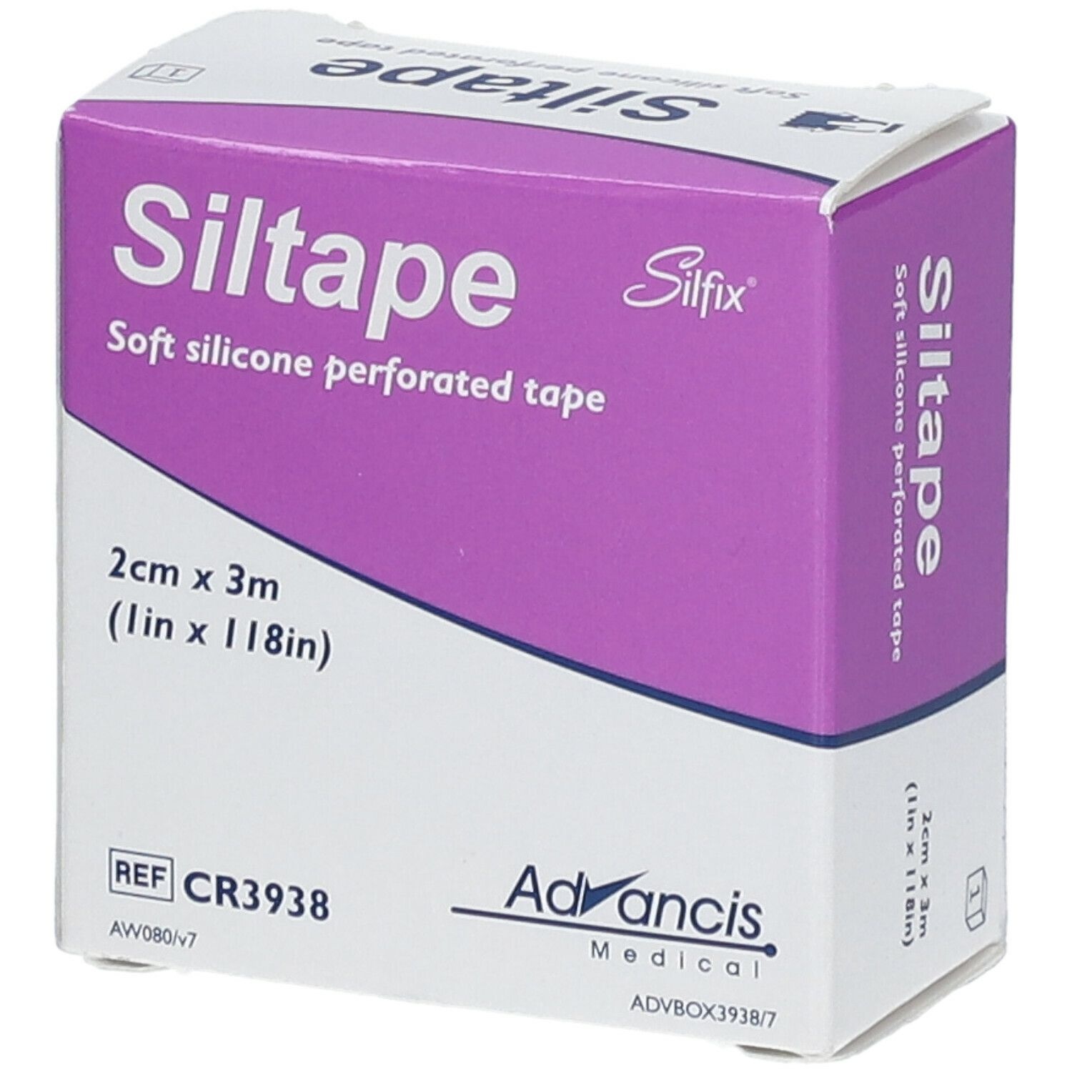 Silfix® Siltape Silikon-Fixierverband 2 cm x 3 m