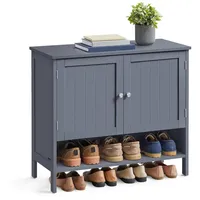 VASAGLE Schuhschrank Landhausstil 35 x 120 x 70 cm