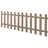 [neu.holz] Lattenzaun 200 x 60 cm Braun/WPC