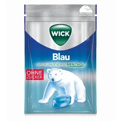 WICK BLAU VapoPlus MENTHOL ohne Zucker Hustenbonbons 72 g Bonbons
