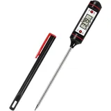 Digitales Fleischthermometer Bratenthermometer Küchenthermometer Backofenthermometer LCD für Einstich Lebensmittel BBQ Kochen Grillen Fleisch Backen