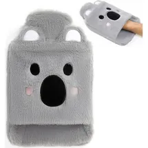 luxuskollektion Wärmflasche Koala Groß 2L Gummi mit Plüschbezug - Schmerzlinderung für