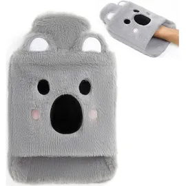luxuskollektion Wärmflasche Koala Groß 2L Gummi mit Plüschbezug - Schmerzlinderung für