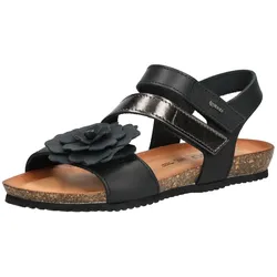 Riemchensandale IGI & CO "IGI & CO Sandalen Leder", Damen, Gr. 36, schwarz, Leder, casual, Schuhe