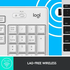 Logitech MK295 Silent Wireless Combo FR grauweiß