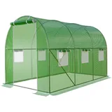 GARMIO® Foliengewächshaus CICATA, Tomatenzelt, winterfest, 3x2x2m, Frühbeet, Pflanzenhaus, Gemüse und Obst, Hochbeet