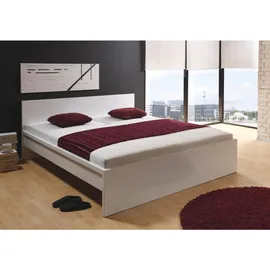 Carryhome Bett, Weiß, 140x200 cm, Schlafzimmer, Betten, Futonbetten