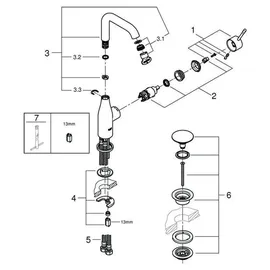 Grohe Essence L-Size Einhandmischer starlight chrom 23799001