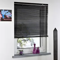 Bella Casa Aluminium-Jalousie, schwarz,