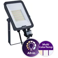 Philips Außenstrahler LED schwarz 50W mit Bewegungsmelder 6000 lm IP65