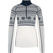 KARI TRAA Vilma Half Zip Longsleeve (Größe M, weiss)