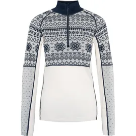 KARI TRAA Vilma Half Zip Longsleeve (Größe M, weiss)