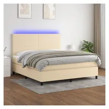 vidaXL Boxspringbett 180 x 200 cm Creme