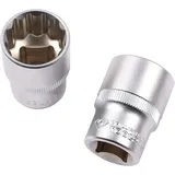 BRILLIANT TOOLS 1/2" Zwölfkant-Stecknuss 17 mm
