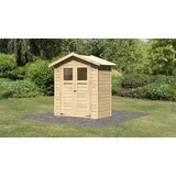 Karibu Gartenhaus KARIBU Doris 0", BxT: 207x120 cm naturbelassen